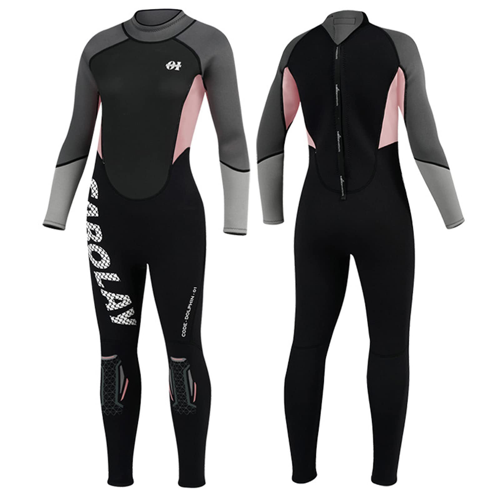 3MM Neoprene Wetsuit for Women - Full Body One Piece Diving Suit with Back Zip - Perfect for Scuba Diving, Snorkeling, Surfing, Swimming & Kayaking - Ideal for Cold Water Sports & Outdoor Water Activities