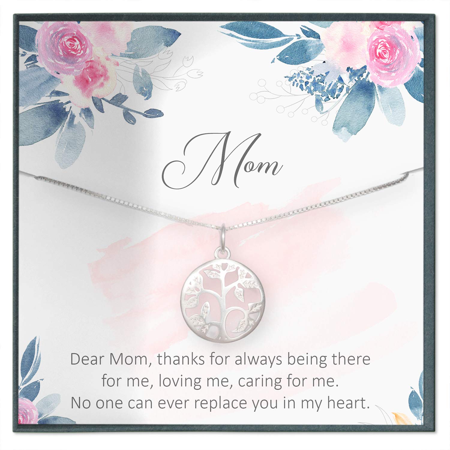 Dear Mom Quote Gift - Heartfelt Mother's Day & Birthday Present from Daughter - Unconditional Love Sentimental Card - Perfect for Mom's Special Occasions & Keepsake Memories