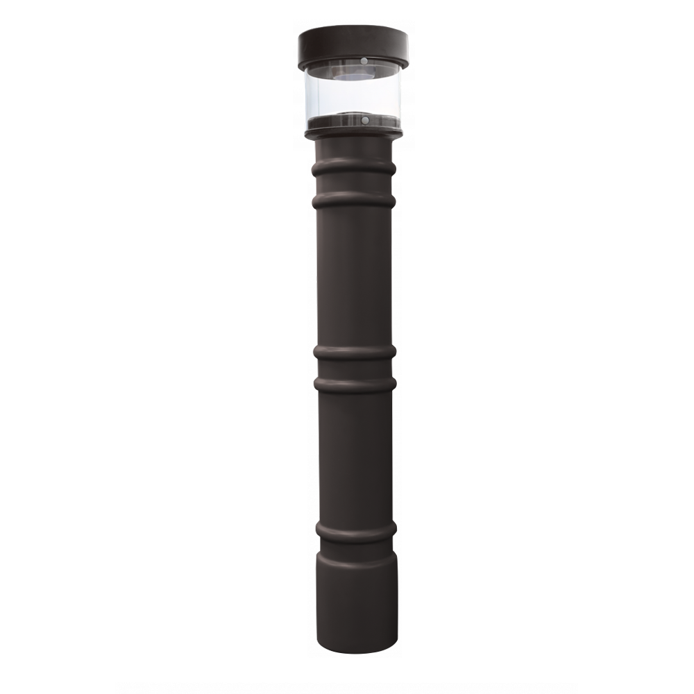 Hard Wired Lighted Bollard Covers for 4 and 6 Pipe | Durable Outdoor Safety Lighting for Parking Lots, Walkways & Commercial Areas
