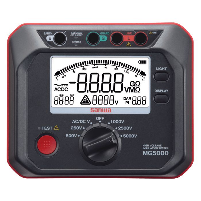 MG5000 High Voltage Digital Insulation Tester - 5000V Megohmmeter for Electrical Safety Testing | Perfect for Industrial, HVAC & Home Electrical Maintenance