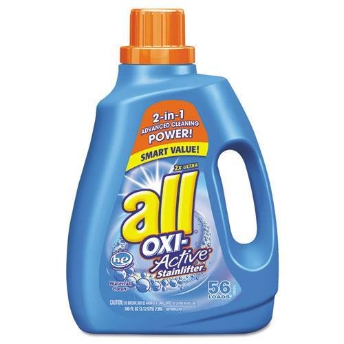 ALL 197001428 Ultra Oxi-Active Stainlifter Laundry Detergent - Original Formula 100 oz Bottle - Powerful Stain Removal for Clothes, Linens & Household Fabrics
