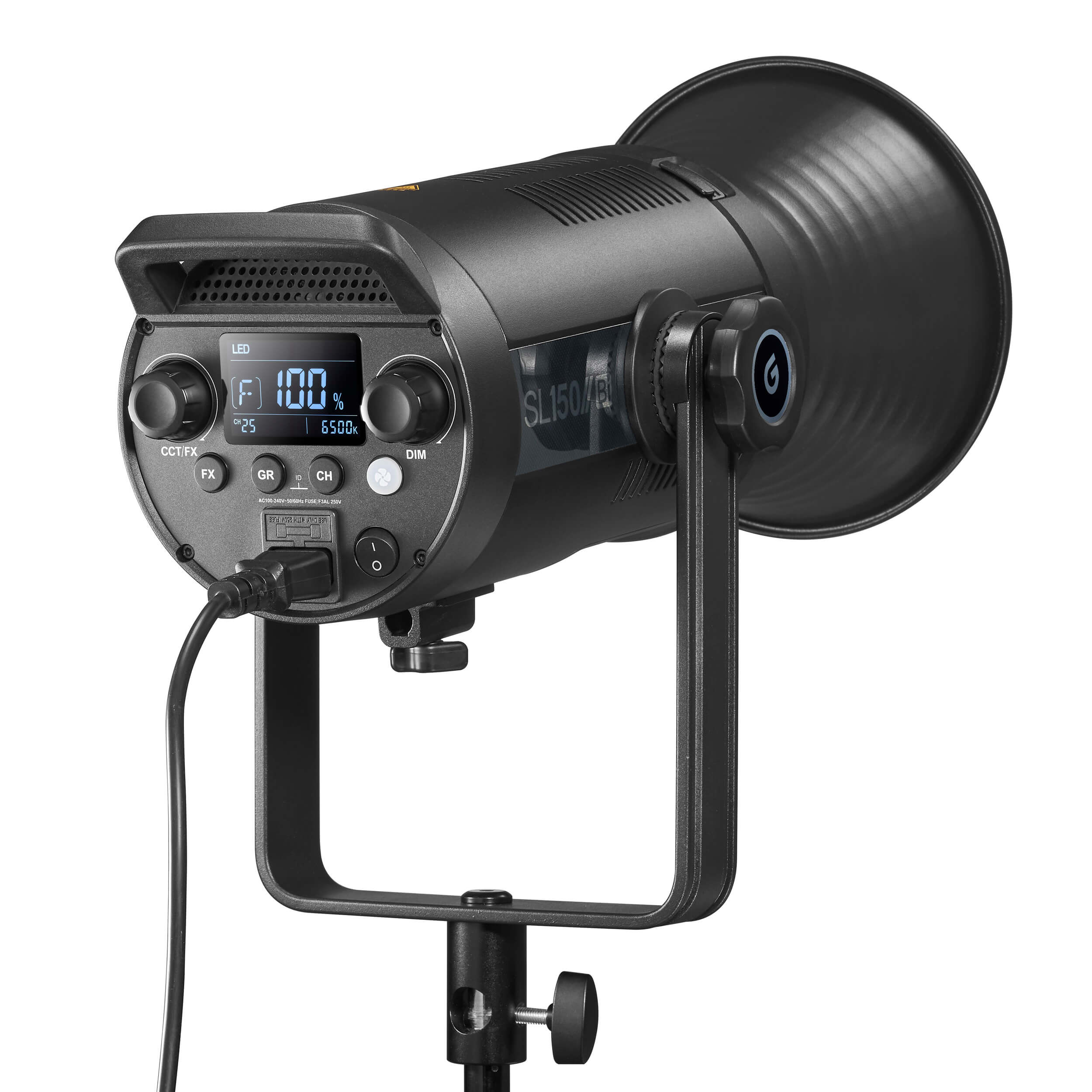 SL150IIBi Bi-Color LED Photography Light with Large LCD Display - Perfect for Studio, Portrait, and Video Lighting