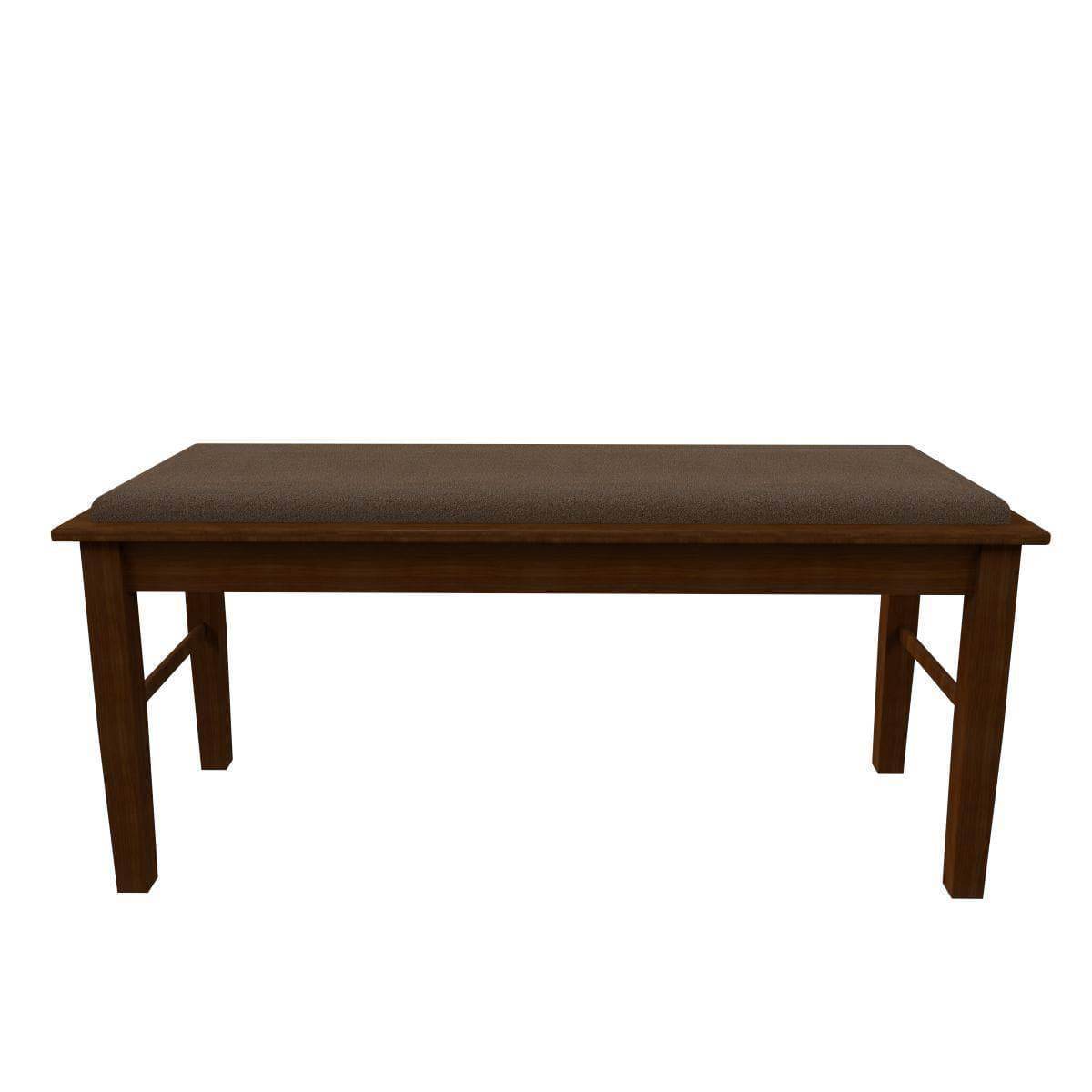 Jerel Dining Bench - Solid Wood Kitchen Bench with Cushion, Modern Farmhouse Style for Dining Room, Kitchen Island, or Entryway Seating