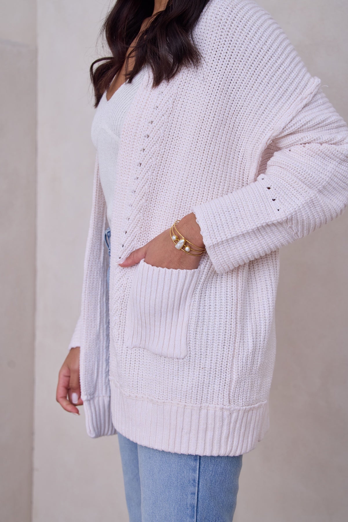 Stylish Ribbed Knit Open Front Cardigan Sweater for Women - Perfect for Layering in Fall & Winter