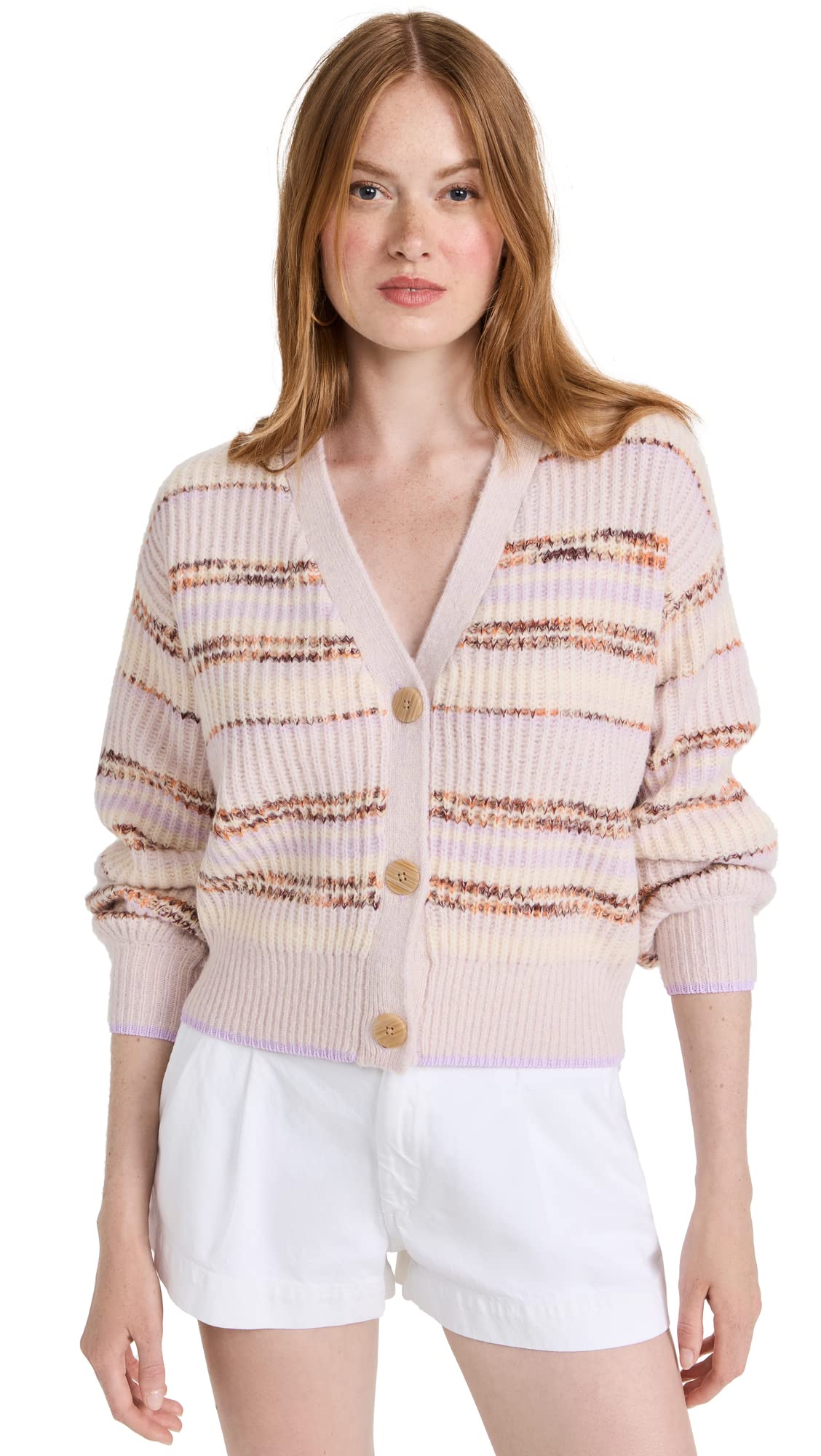Scotch & Soda Women's Cozy Fuzzy Knit Cardigan Sweater - Soft Winter Warm Long Sleeve Open Front Wrap for Casual Outfits & Lounge Wear