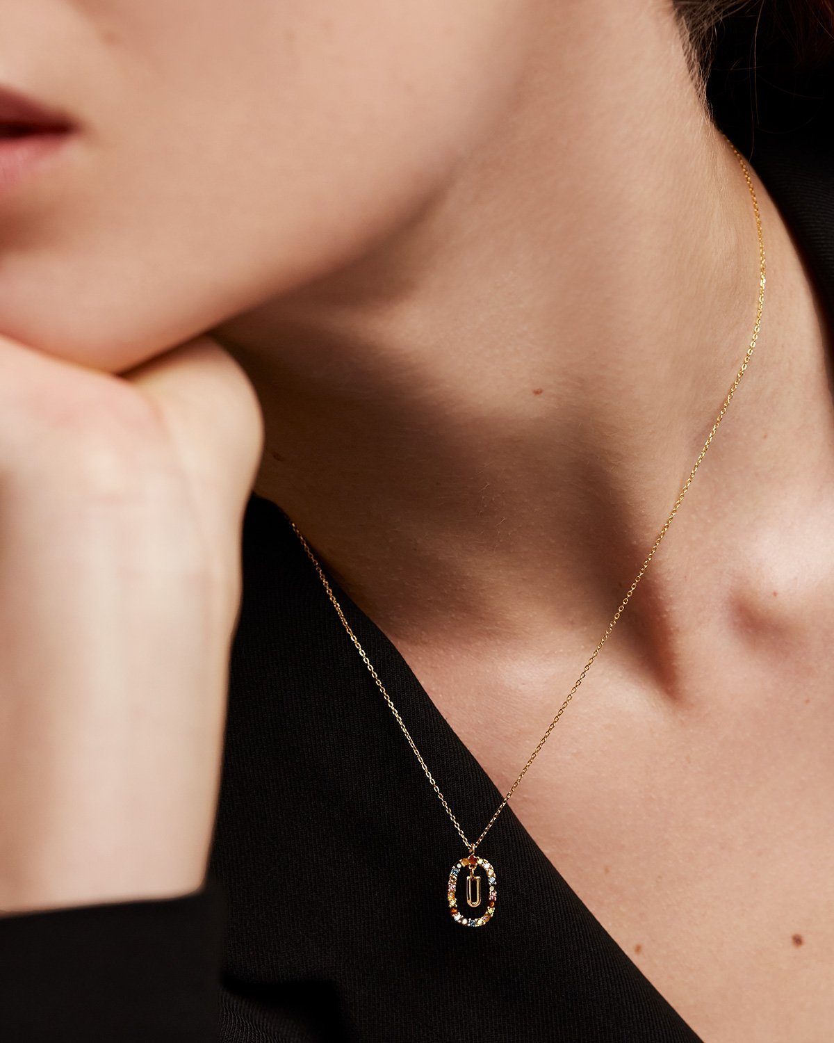 Letter U Necklace - Personalized Initial Jewelry for Women, Sterling Silver or Gold Plated, Dainty Pendant Necklace - Perfect Gift for Birthday, Anniversary, Graduation