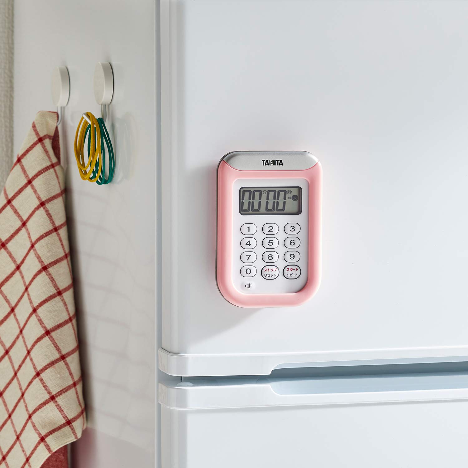Tanita TD-378-PK Pink 100-Minute Washing Timer - Perfect for Laundry, Cooking, Workouts & Study Sessions