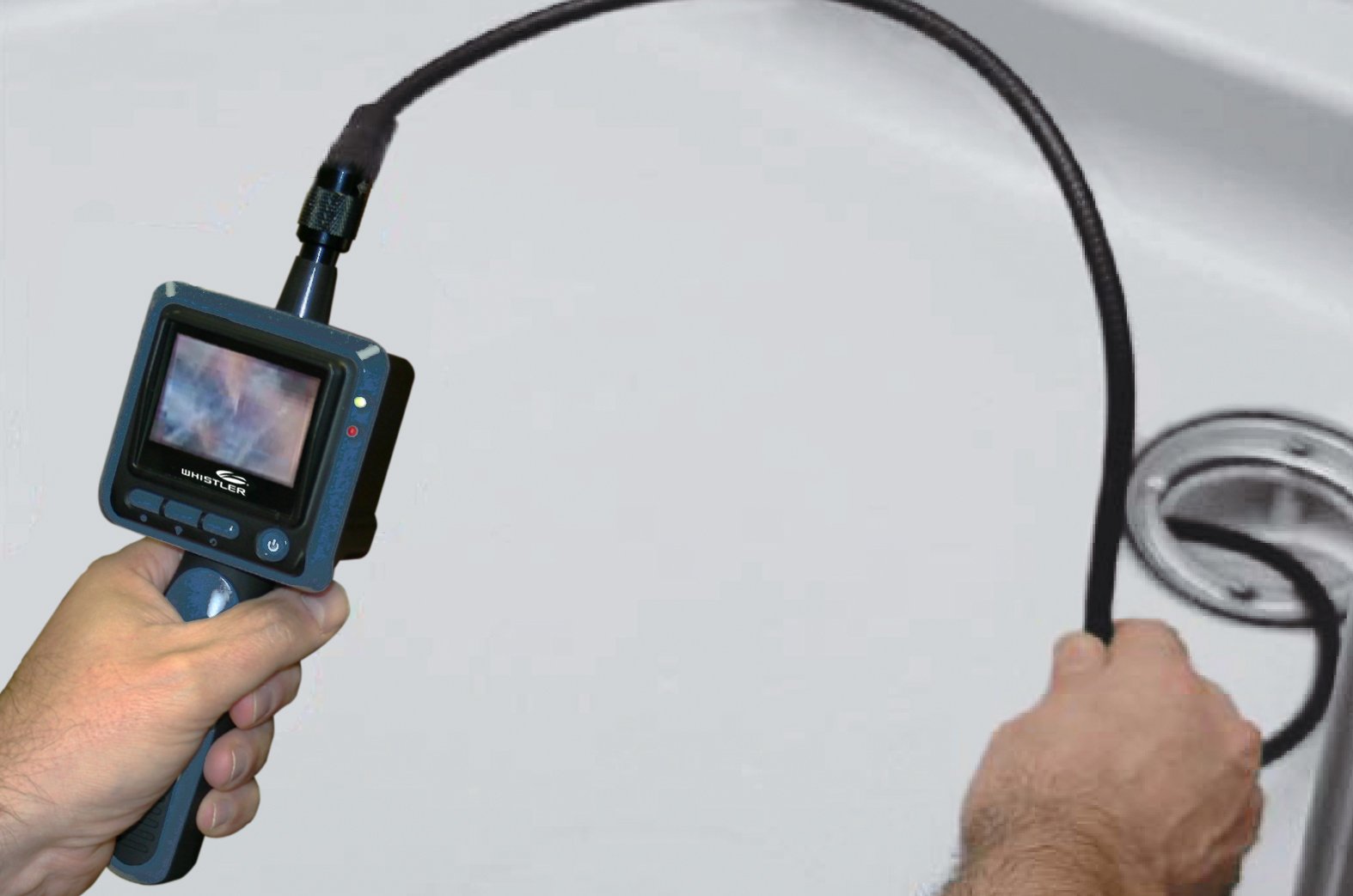 Whistler Professional Wireless Inspection Camera with HD Video - Waterproof Endoscope for Plumbing, HVAC, Automotive & Home Repairs