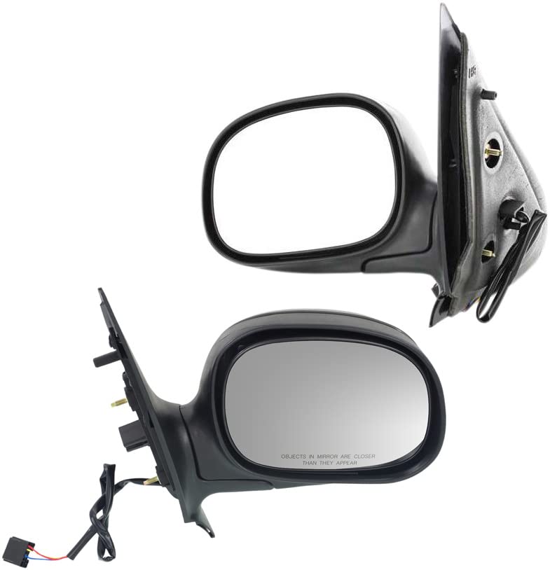 Ford Expedition 1998-2002 Power Side Mirrors - Driver & Passenger Side, Paintable Replacement Auto Parts for Enhanced Safety & Visibility | Perfect for Off-Roading, Daily Commuting & Parking Assistance