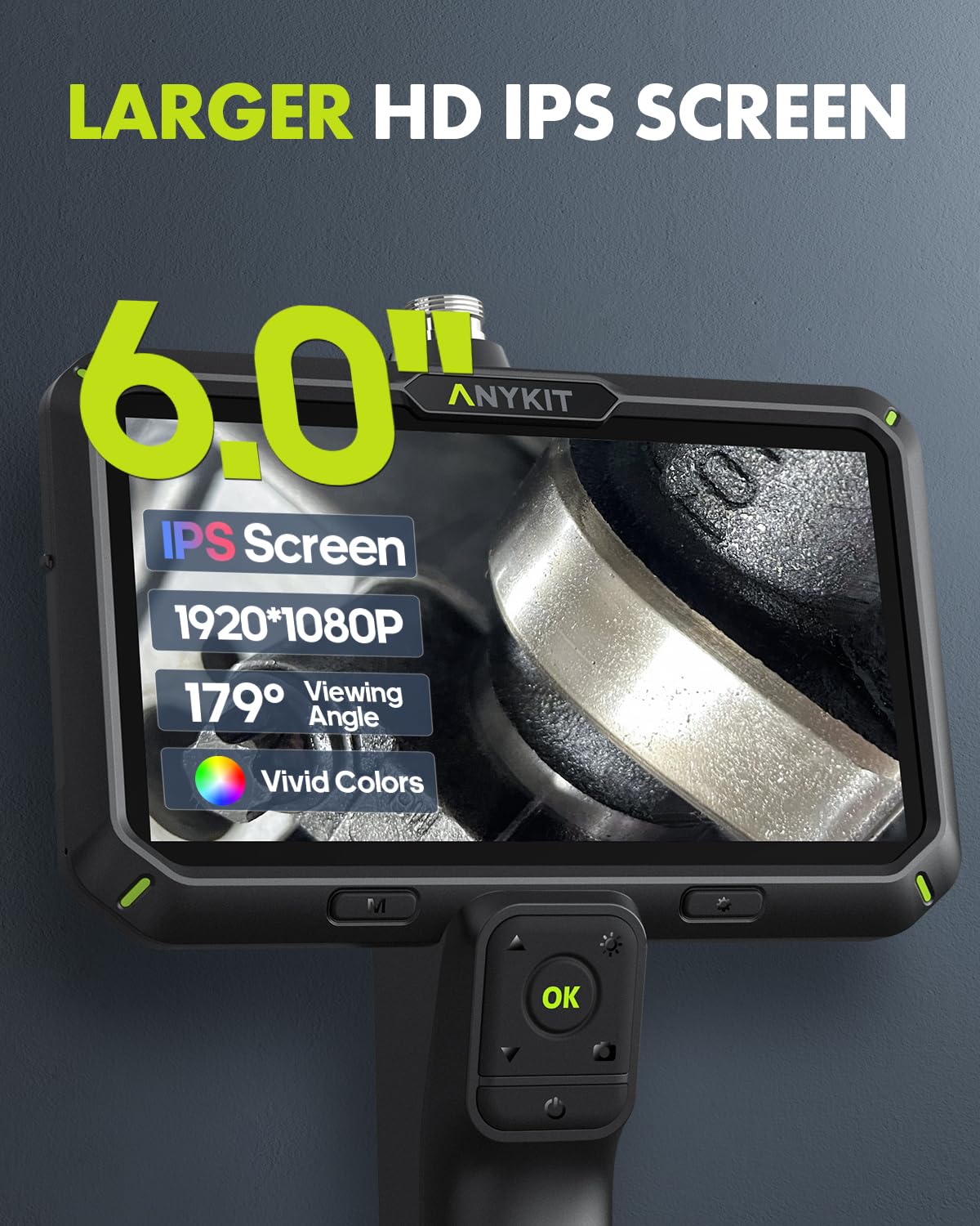 Anykit 1080P Dual Lens Endoscope Camera with Light - 6