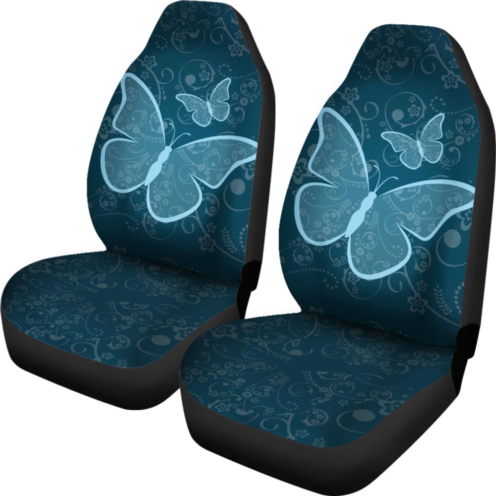 Premium Blue Butterfly Car Seat Covers - Soft & Breathable Universal Fit for Cars, SUVs, Trucks - Protect Seats from Wear & Pets - Perfect for Daily Commute, Road Trips & Family Travel