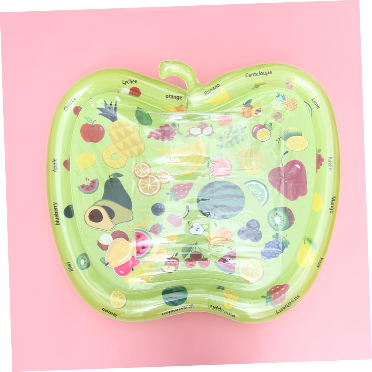 **HEMOTON Inflatable Water Play Mat - Floating Pool Cushion for Kids, Durable Fruit Design Outdoor Play Pad (Green) - Perfect for Swimming Pools, Lakes, and Beach Fun**