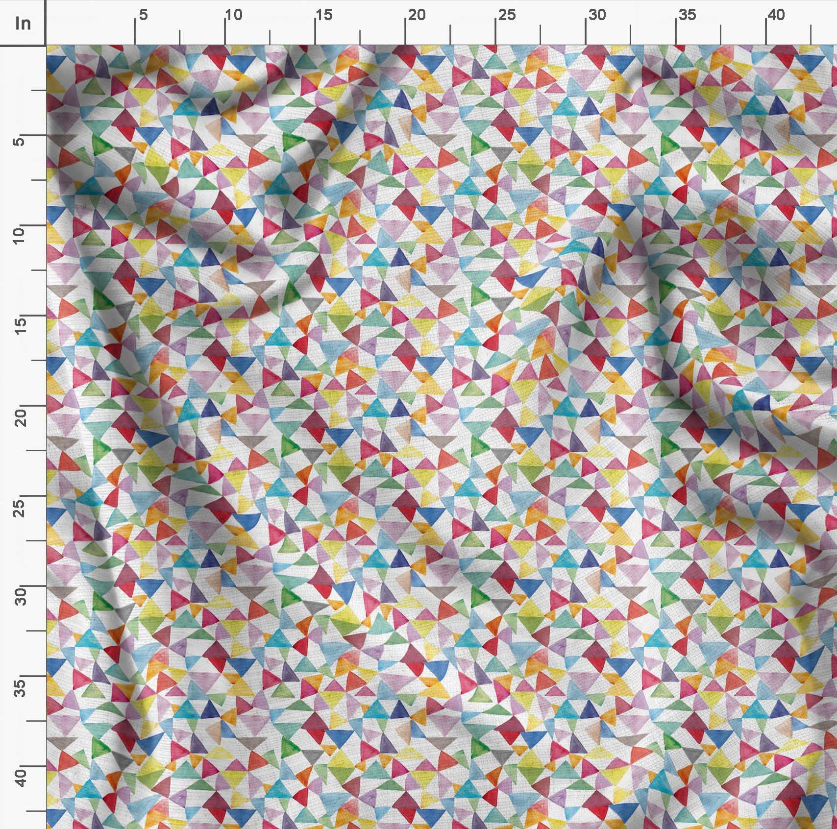 Soimoi White Polyester Crepe Fabric by The Yard - 42