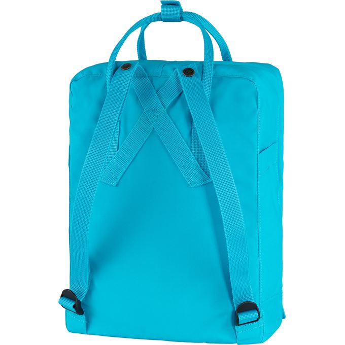 Fjallraven Kanken Backpack - Water-Resistant 16L Laptop Backpack for School & Travel, Deep Turquoise Blue - Perfect for College Students, Hiking & Everyday Use