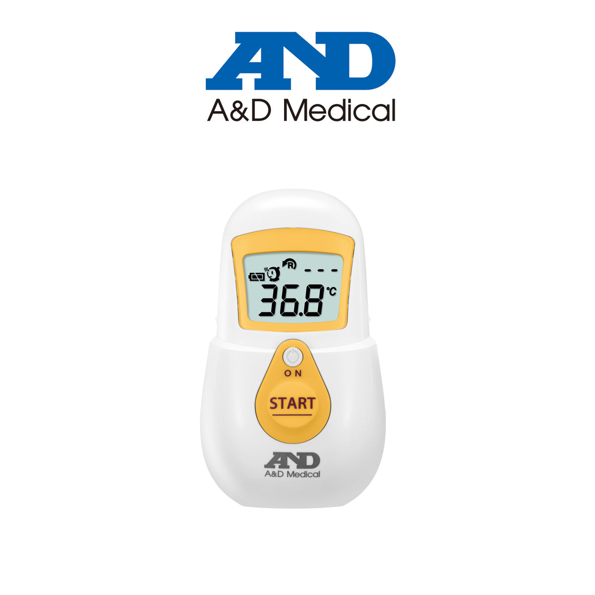 AND UT701Y Non-Contact Infrared Forehead Thermometer - Fast & Accurate Digital Fever Check for Babies, Adults - Home, Clinic, School & Office Use