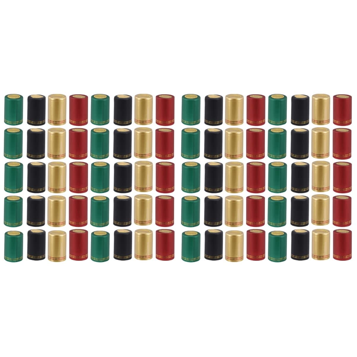 BESTonZON 400pcs PVC Heat Shrink Wine Bottle Caps - Premium Wine Bottle Seals for Home Bar, DIY Crafts & Party Decorations - Ideal for Wine Making, Gifts & Kitchen Storage
