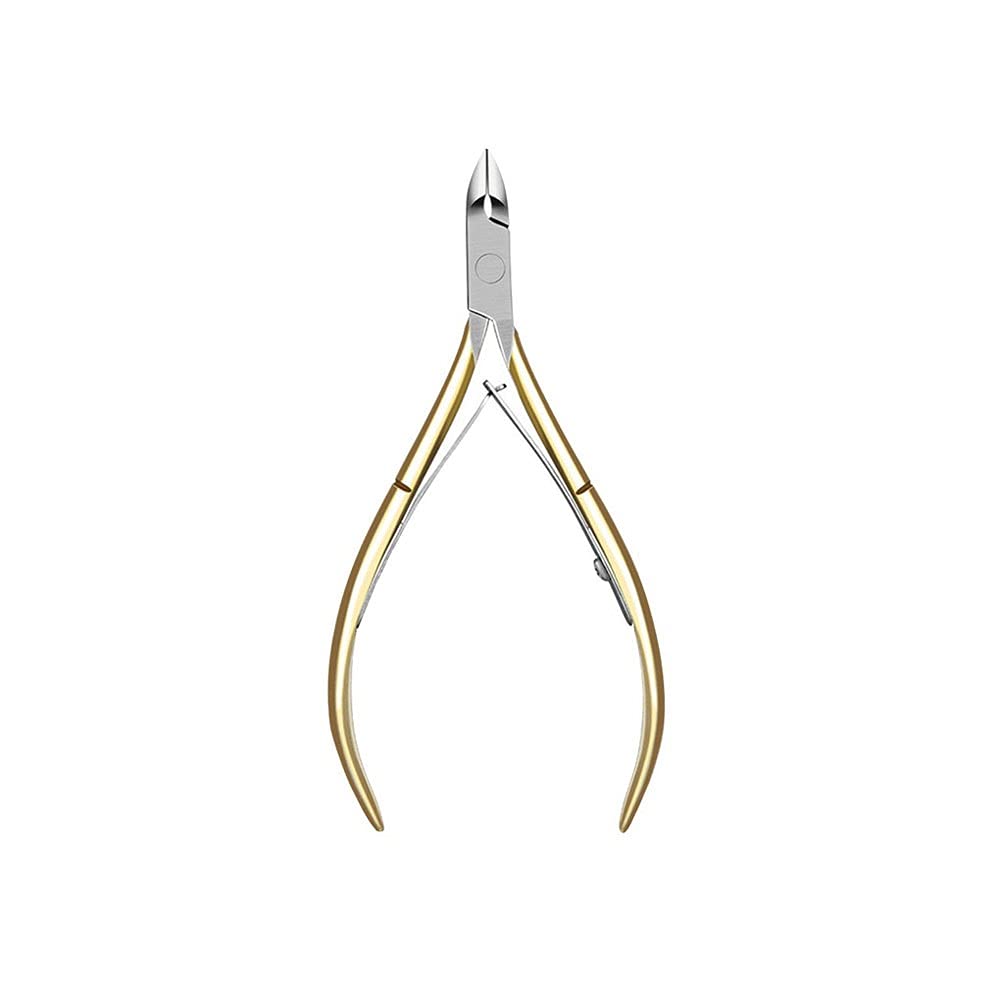 Premium Stainless Steel Toe Nail Clippers - Professional Manicure Pedicure Tools for Dead Skin Removal (Gold) | Ideal for Home, Travel & Salon Use