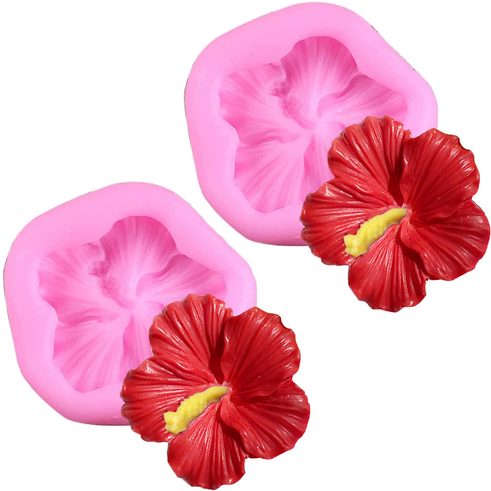 Small Silicone Molds for Cake Decorating - Fondant & Chocolate Flower Molds for Baking, Candy Making, Cupcake Decor - Perfect for DIY Desserts, Party Treats & Home Baking