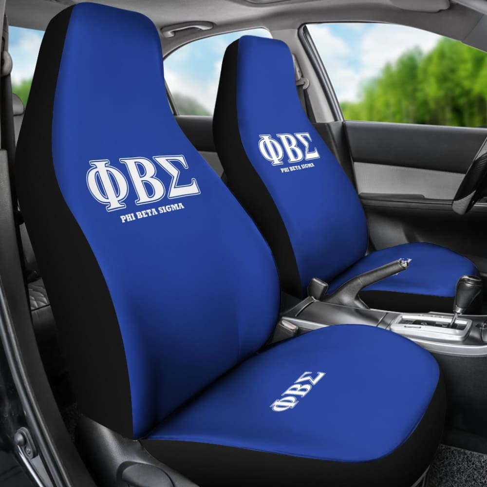 Phi Beta Sigma Fraternity Car Seat Covers for Cars - Premium Custom Fit Seat Protectors for African American Greek Organizations - Perfect for College Events, Road Trips and Brotherhood Rides