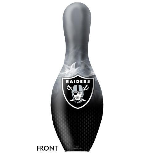 Official NFL Las Vegas Raiders Bowling Pin - Team Logo Collectible for Fans, Sports Bar Decor, Game Room Accessories