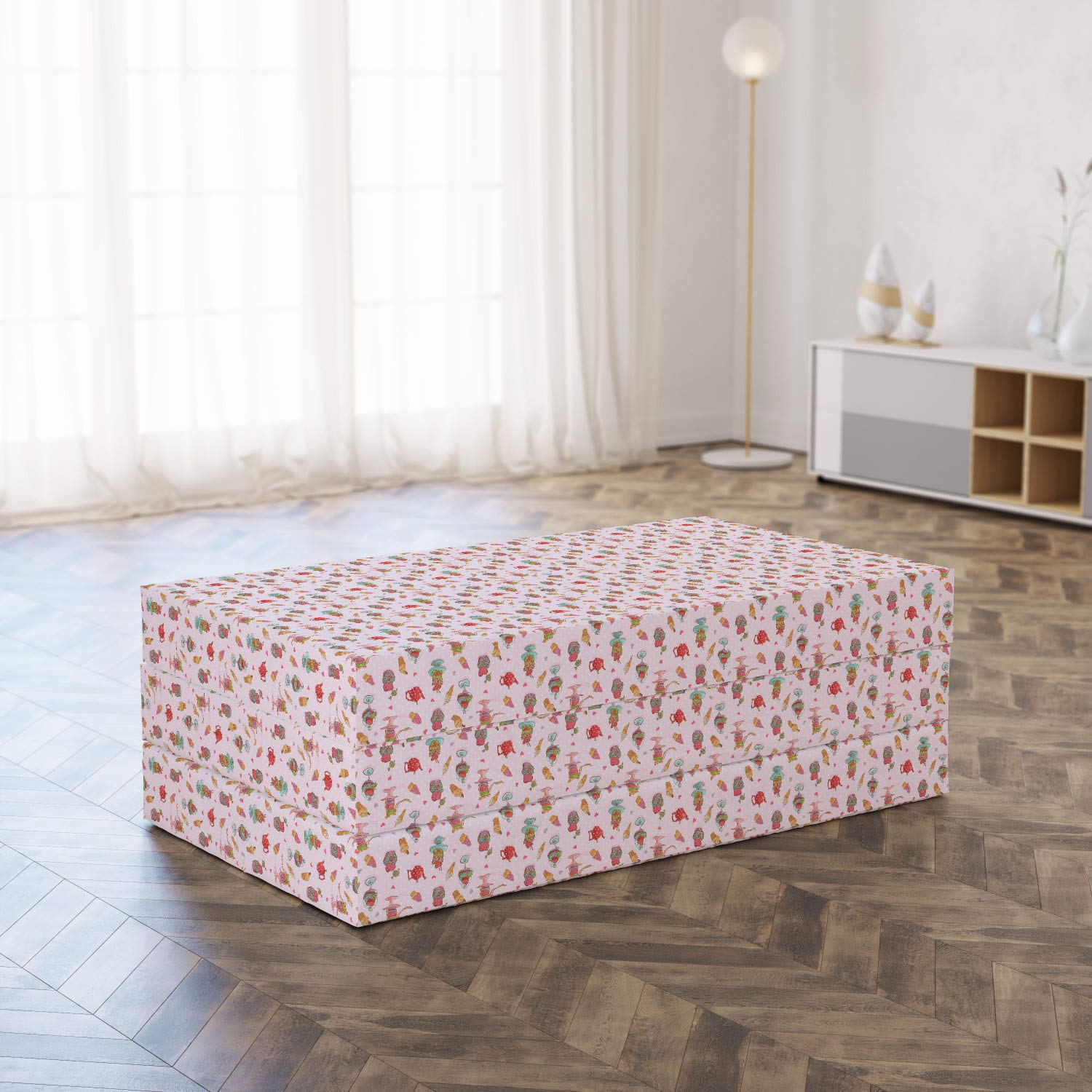 Ambesonne Ice Cream Themed Foldable Mattress - 78.7