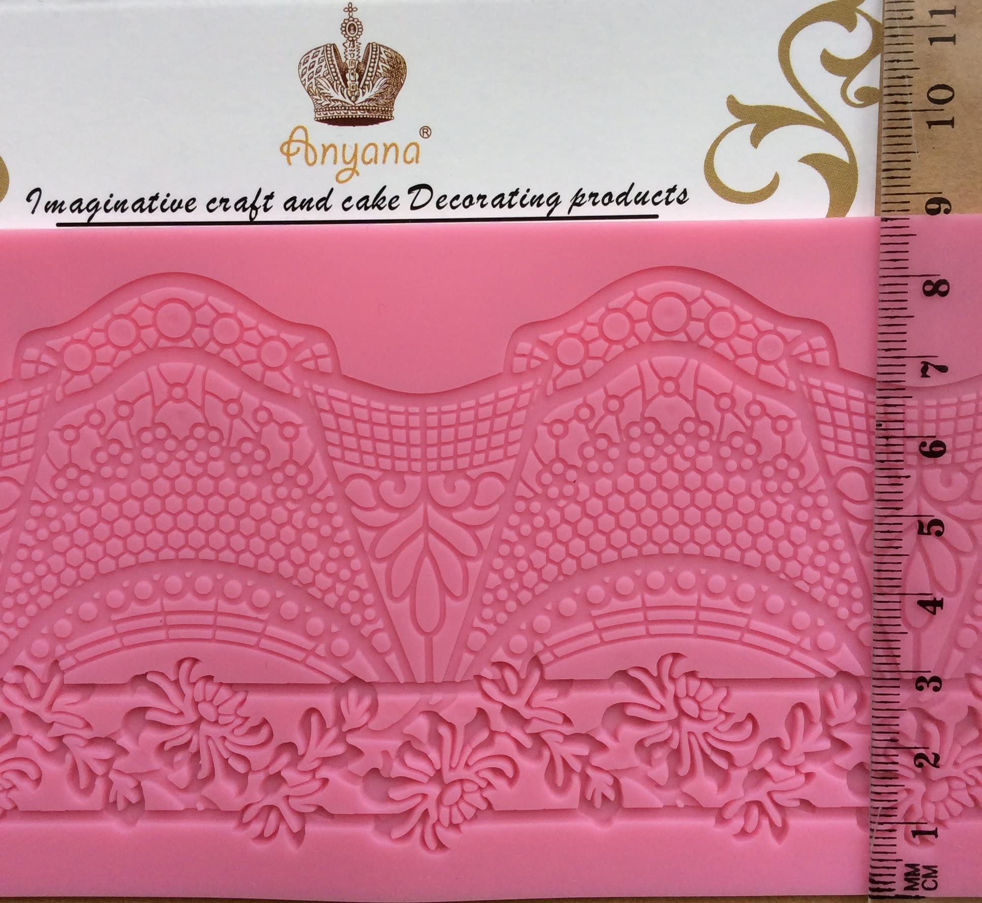 Premium Silicone Cake Lace Mold Set for Fondant Decorating - Elegant Lace Molds for Wedding Cakes, Cupcakes & Dessert Toppers - Perfect for Baking, DIY Cake Decorating & Special Occasions