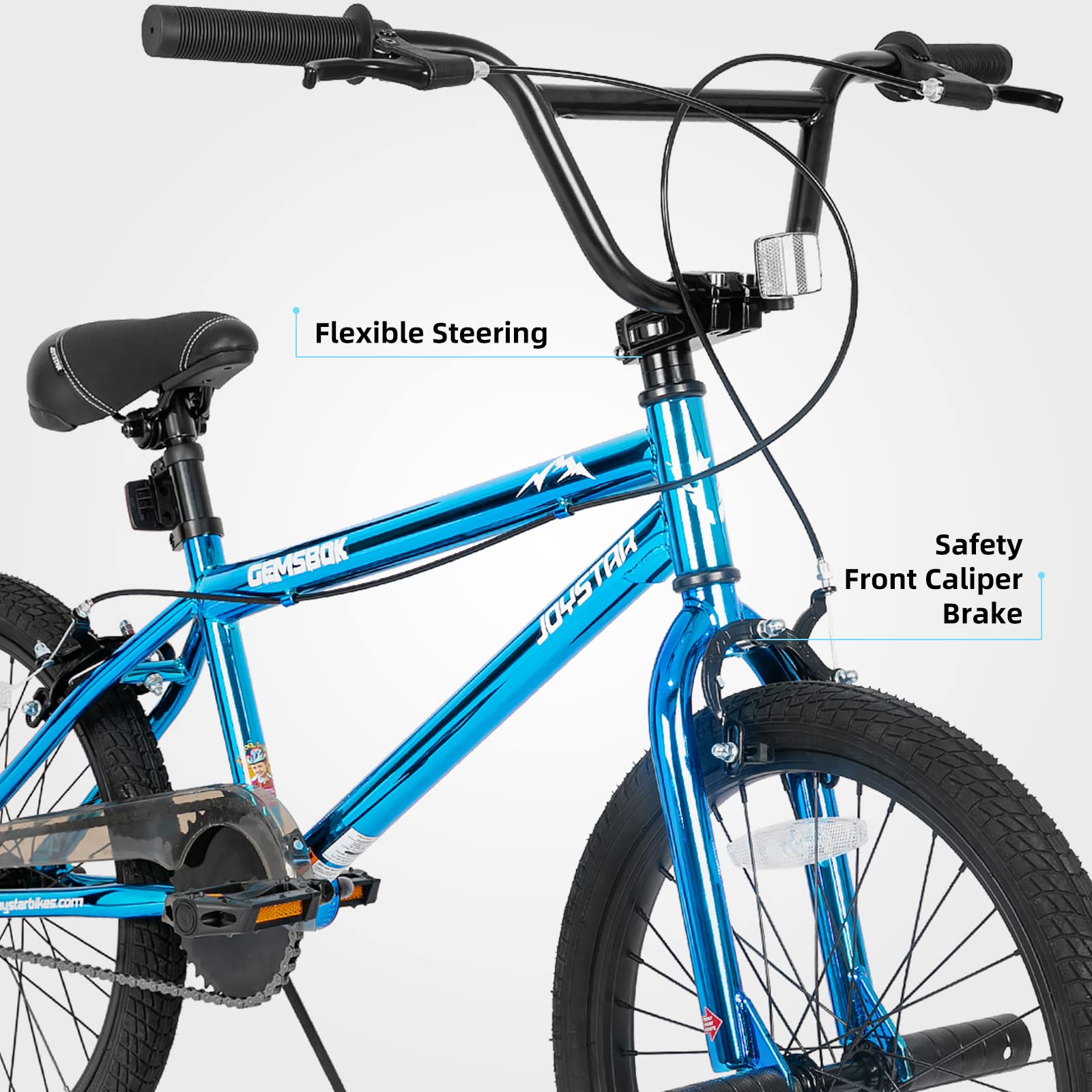JOYSTAR 20 Inch Kids Freestyle BMX Bike for Boys & Girls Ages 7-12 | Beginner Bicycle with Dual Hand Brakes & 2 Pegs | Multiple Colors | Perfect for Neighborhood Rides, Park Stunts & Learning Bike Skills