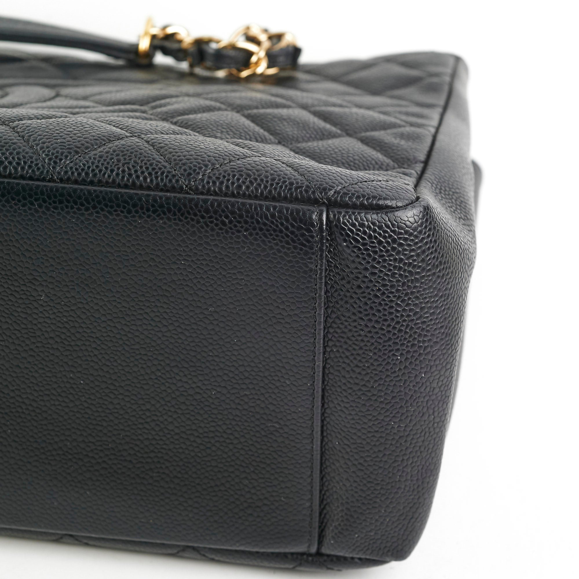 Chanel GST Grand Shopping Tote Bag in Black Caviar Leather - Luxury Designer Handbag for Women, Perfect for Work, Travel & Everyday Use