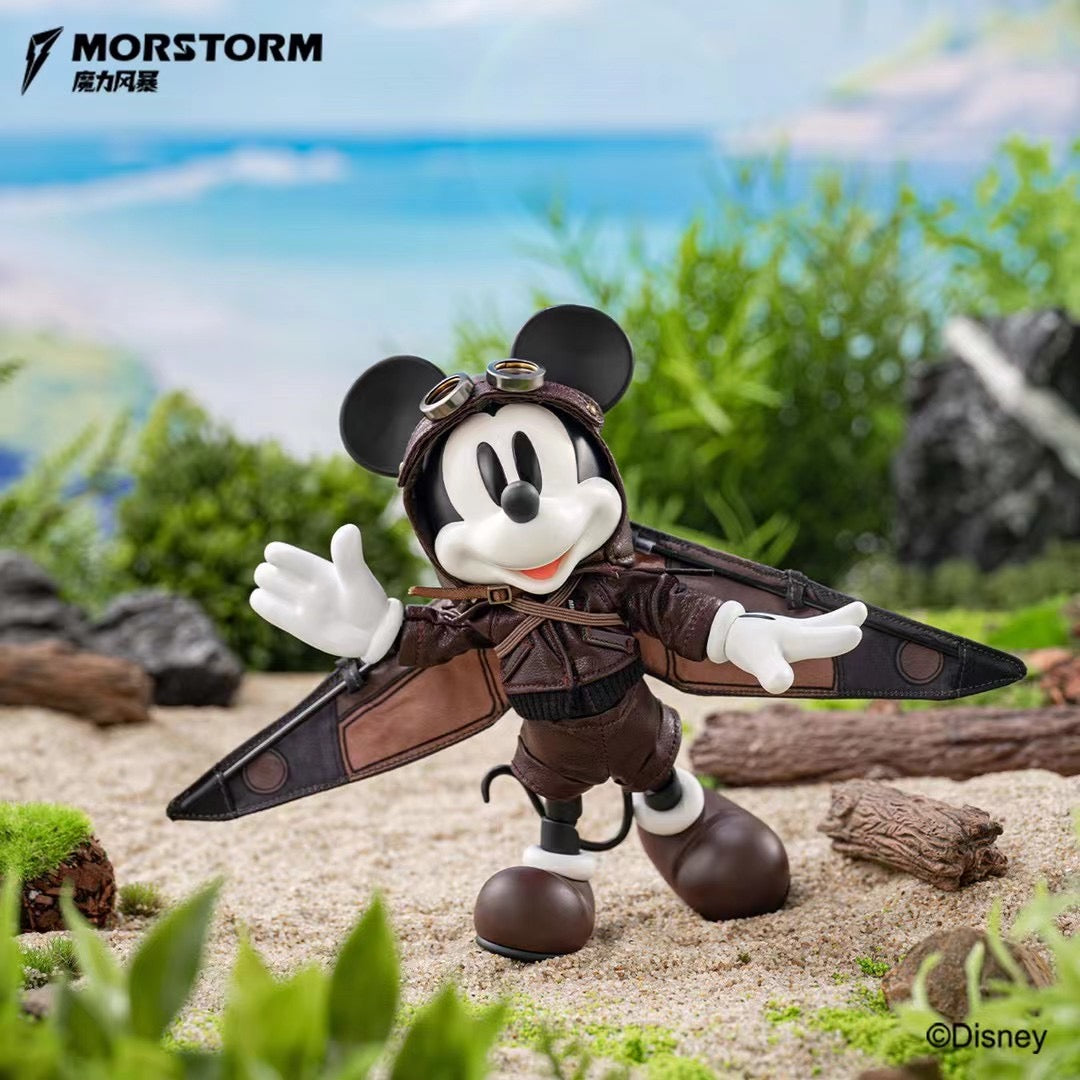 Morstorm Mickey, Donald Duck & Goofy Pilot Series Action Figures - Disney Collectible Toys for Fans & Decor | Perfect for Display, Gifts, and Disney Themed Rooms