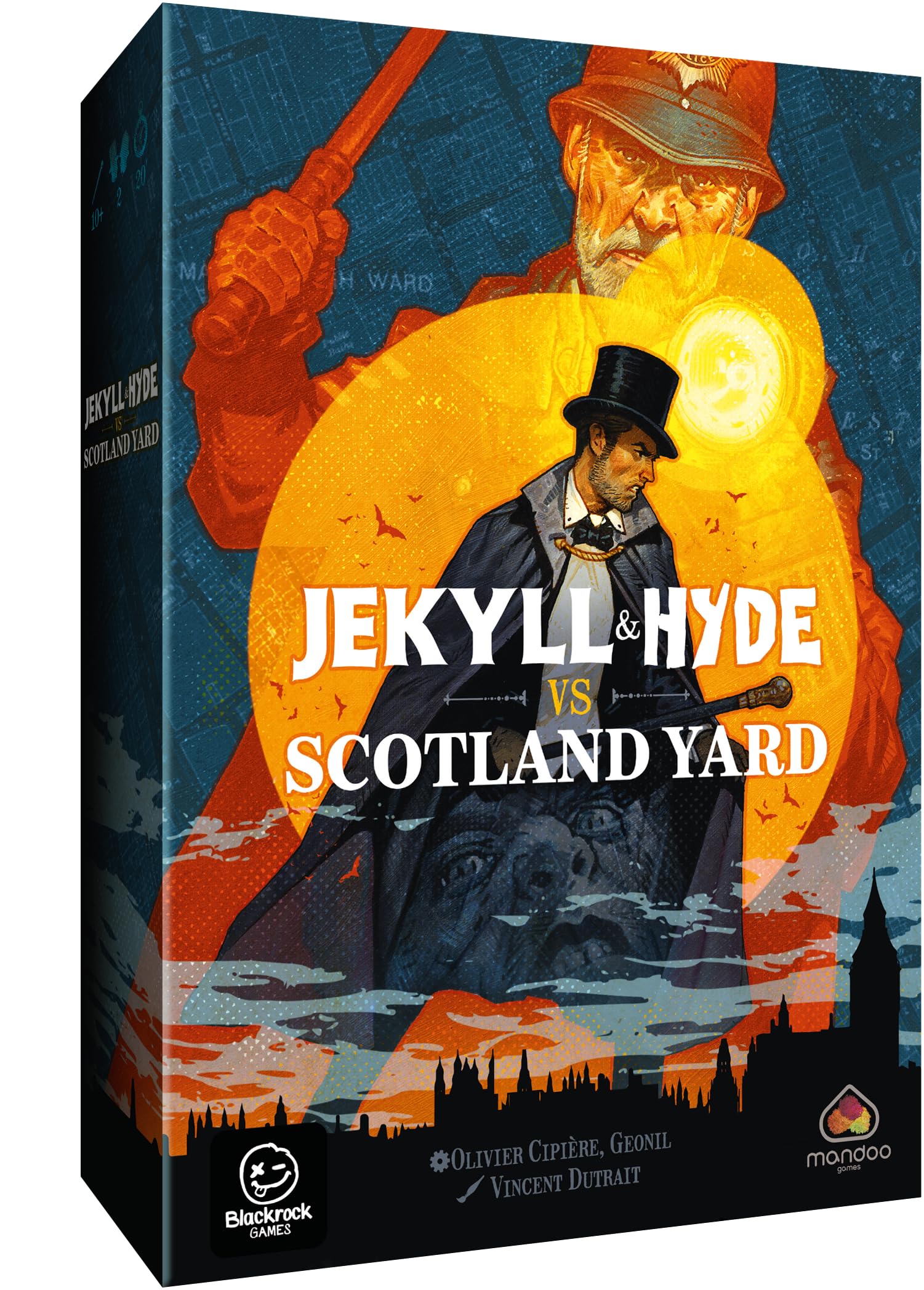 Blackrock Games Jekyll & Hyde Versus Scotland Yard - Cooperative Board Game for 2 Players Ages 10+ - Strategy Card Game with Fast-Paced Duel Gameplay - Perfect for Family Game Nights & Strategy Lovers