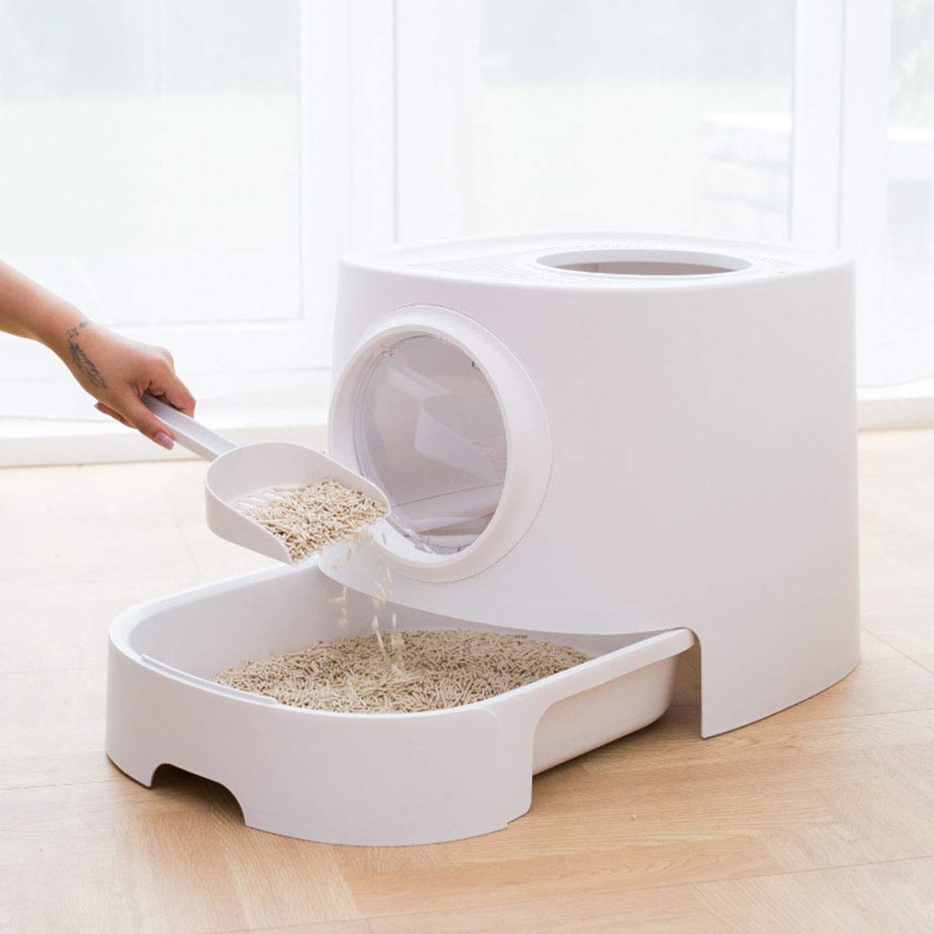 **Best Cat Litter Box with Lid - Leak-Proof & Anti-Scatter Design for Odor Control - Large Enclosed Litter Box for Indoor Cats - Perfect for Small Spaces & Multi-Cat Homes**