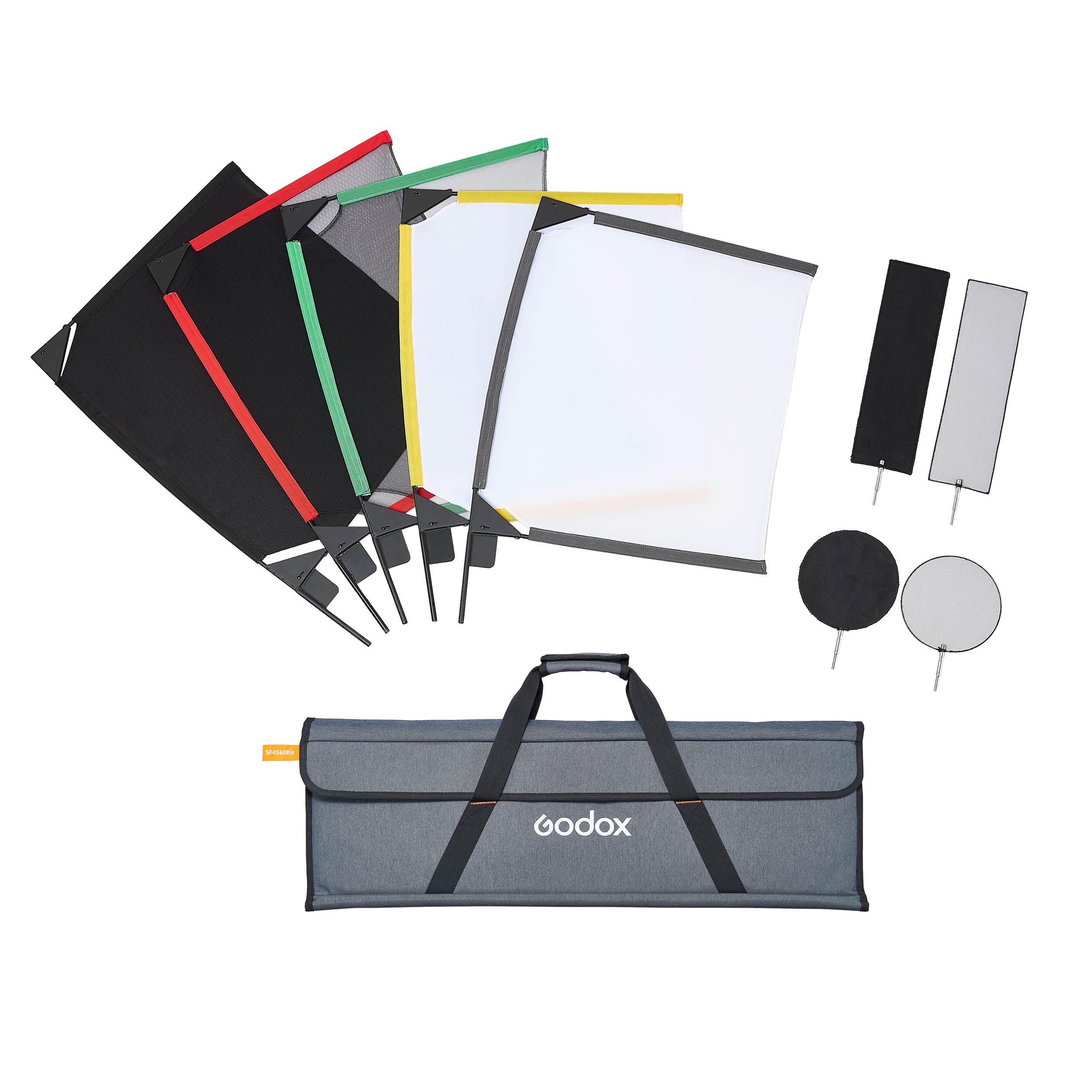 SF4560 Professional Foldable Scrim Flag Light Diffuser Kit for Photography & Videography - Perfect for Studio, Outdoor Shoots & YouTube Content Creation