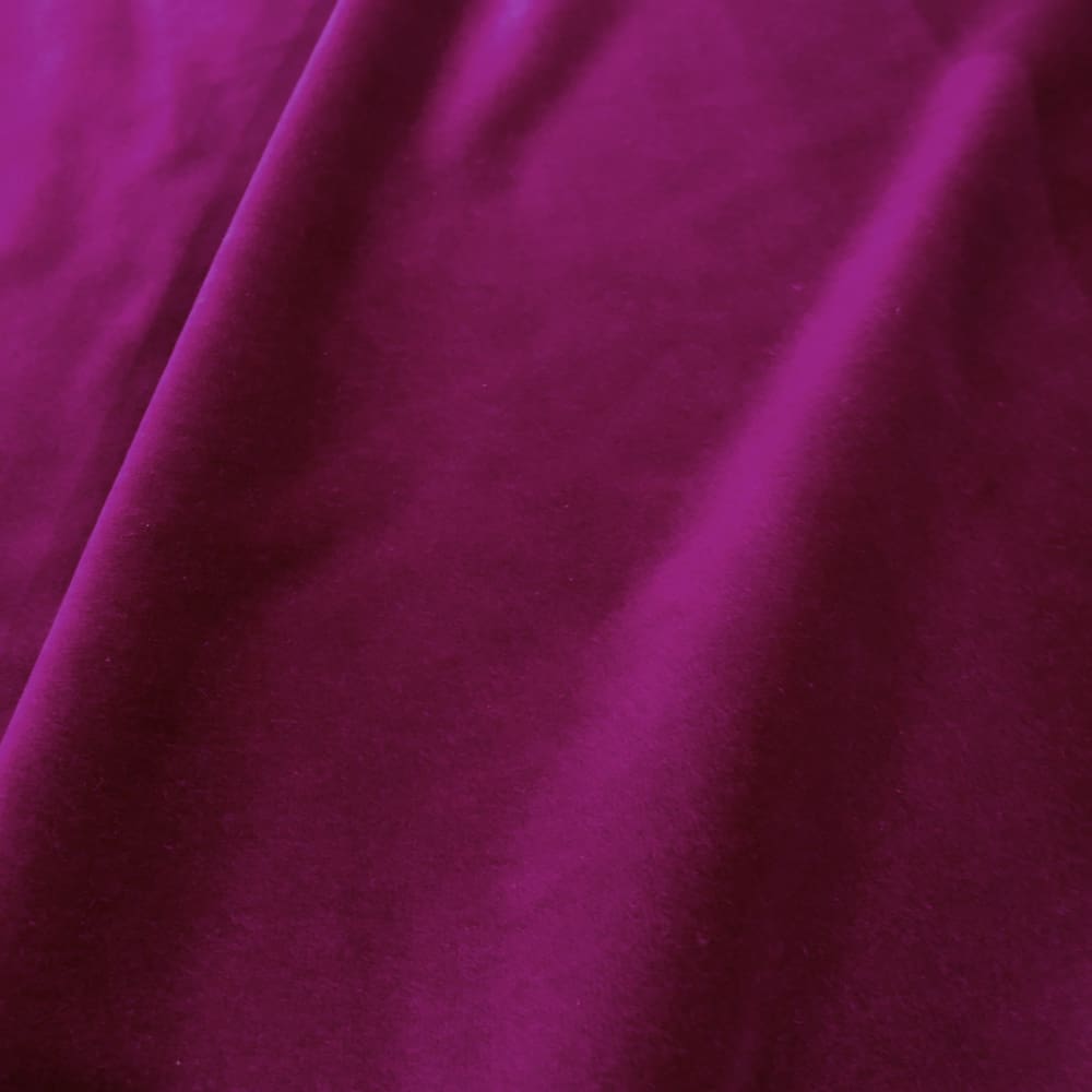 Brunswick Fuchsia Pink Cotton Velvet Pillow Cover - Soft Luxury Decorative Throw Pillow Case for Sofa, Bed, Couch - Home Decor & Living Room Accent