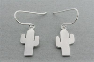 Sterling Silver Cactus Earrings for Women - Trendy Boho Jewelry for Everyday Wear & Special Occasions