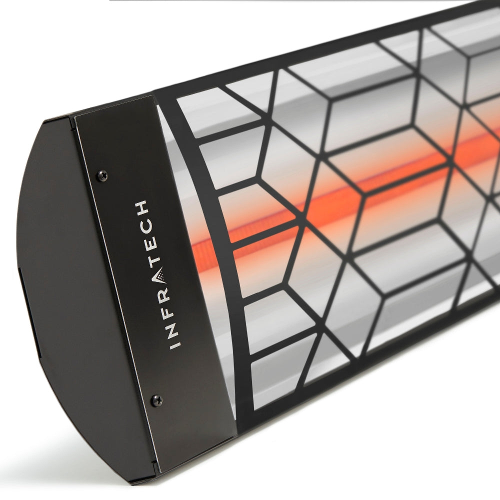 Infratech Motif C Series 4000W 61 Inch Single Element Electric Patio Heater with Craftsman Fascia - Perfect for Outdoor Living Spaces, Restaurants, and Commercial Use