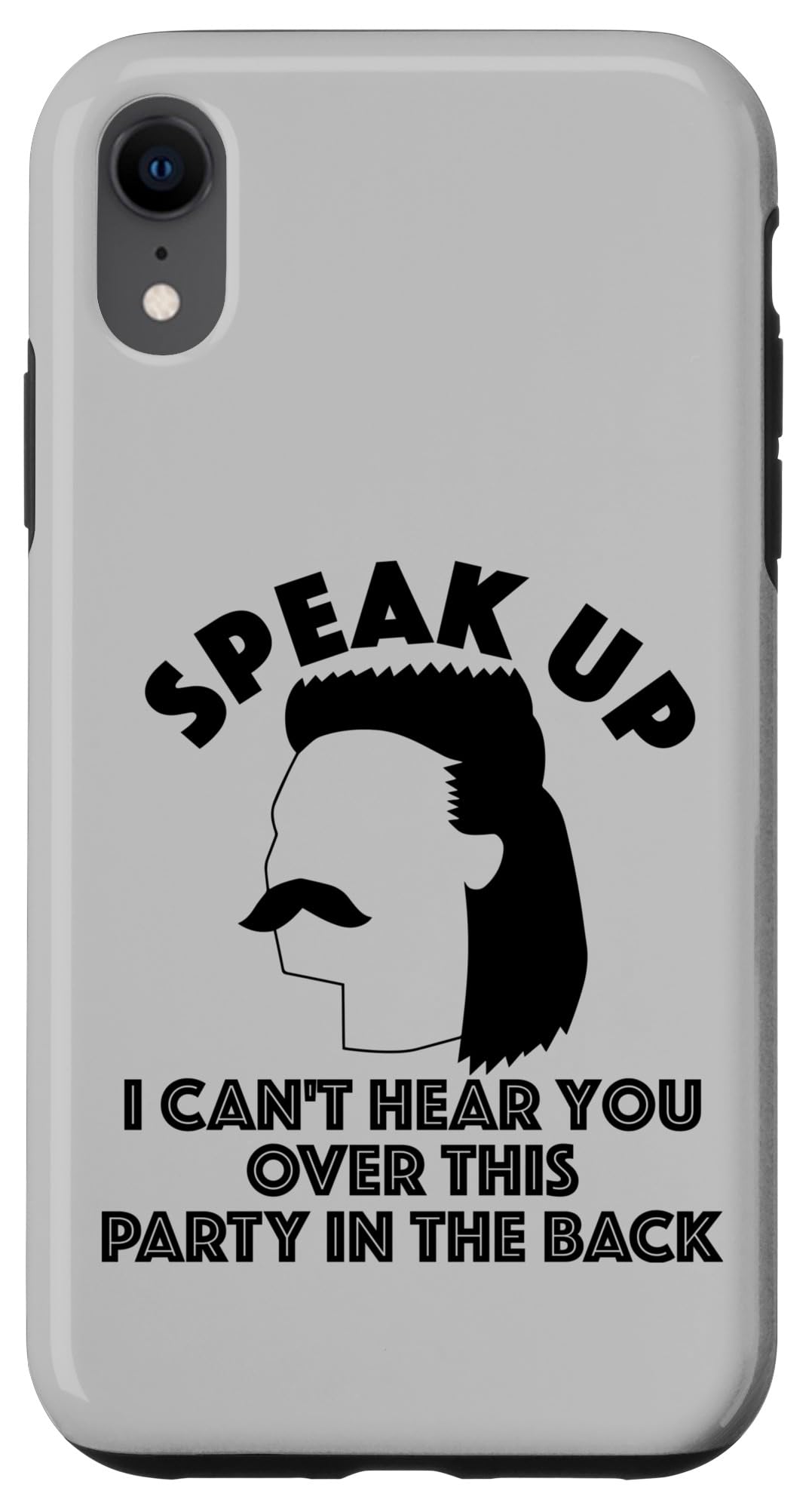 Funny Redneck Mullet iPhone XR Case - Hilarious Redneck Gift for Men & Women - Perfect for Parties, Hunting, and Country Music Festivals