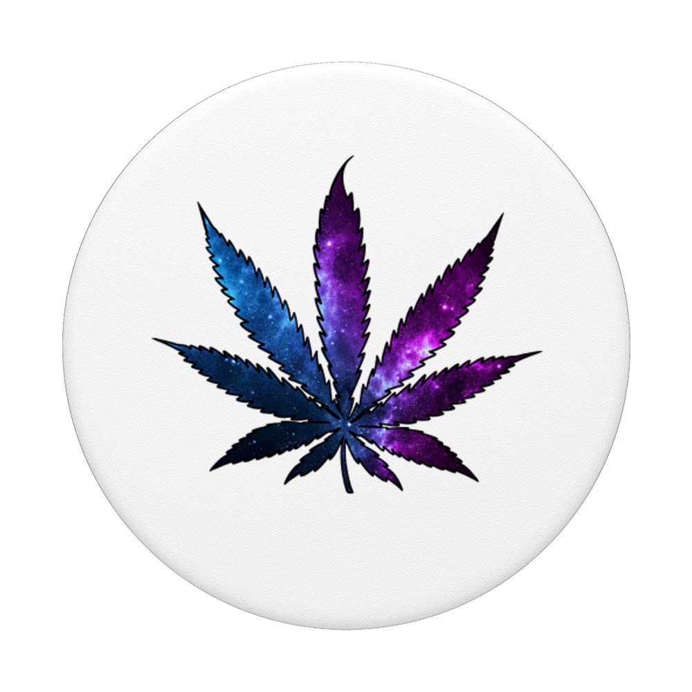 Swappable Marijuana Leaf PopGrip - Novelty Cannabis Phone Grip for Weed Enthusiasts, Perfect for Phones, Tablets, and Laptops