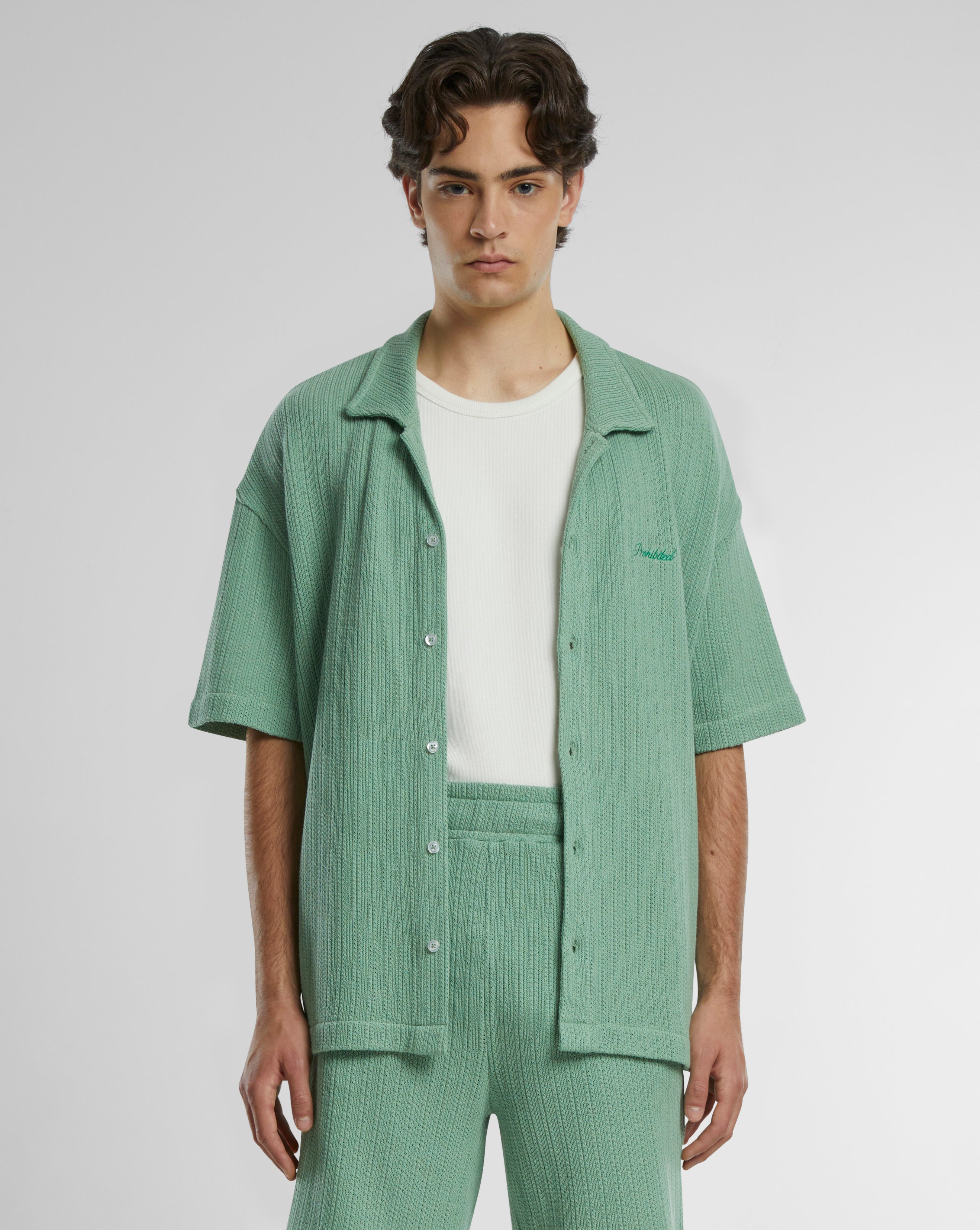 Portofino Shirt Basil - Premium Men's Casual Button-Down Shirt for Business & Travel | Breathable & Stylish