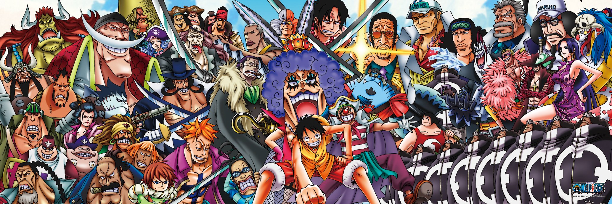 950-Piece ONE PIECE Marineford War Jigsaw Puzzle by Ensky - Anime Puzzle for Adults & Teens, Perfect for Relaxation, Gifts, and Home Decor