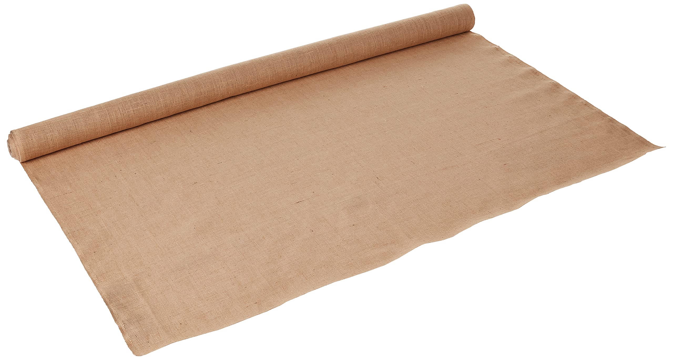 LA Linen 60-Inch Wide Natural Burlap Fabric Roll - 40 Yards for DIY Crafts, Home Decor & Wedding Backdrops | Eco-Friendly Jute Material for Upholstery, Table Runners & Rustic Decorations