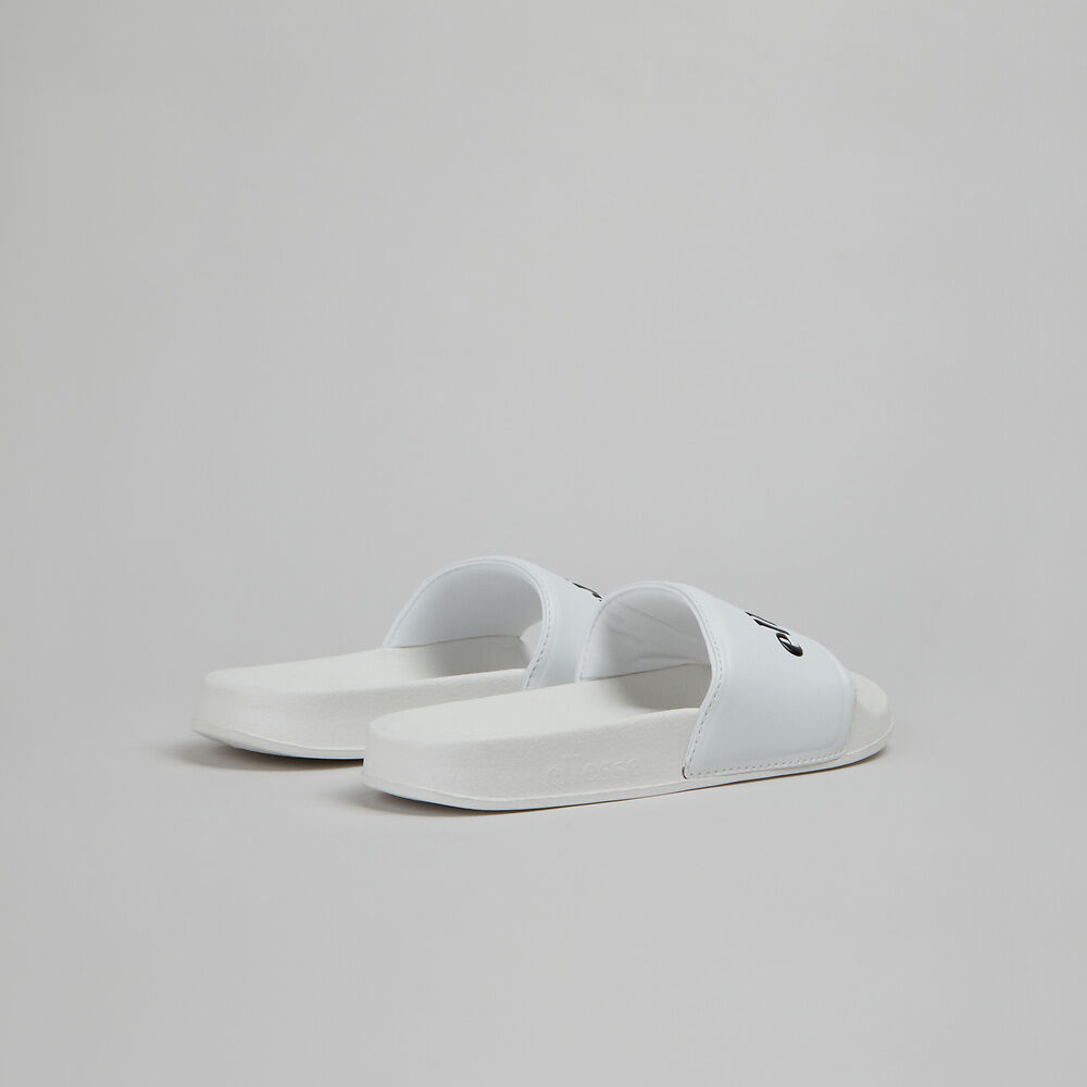 Ellesse Men's Filippo White Slides - Comfortable Summer Slides for Men, Casual Pool Slides for Beach, Gym & Home Use