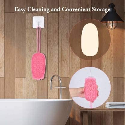 PRABODH Silicone Bubble Bath Brush - Ultra Soft Exfoliating Body Scrubber for Shower, Spa & Massage - Gentle Skin Cleansing Brush for Men & Women - Multicolor (Perfect for Relaxation & Deep Cleansing)