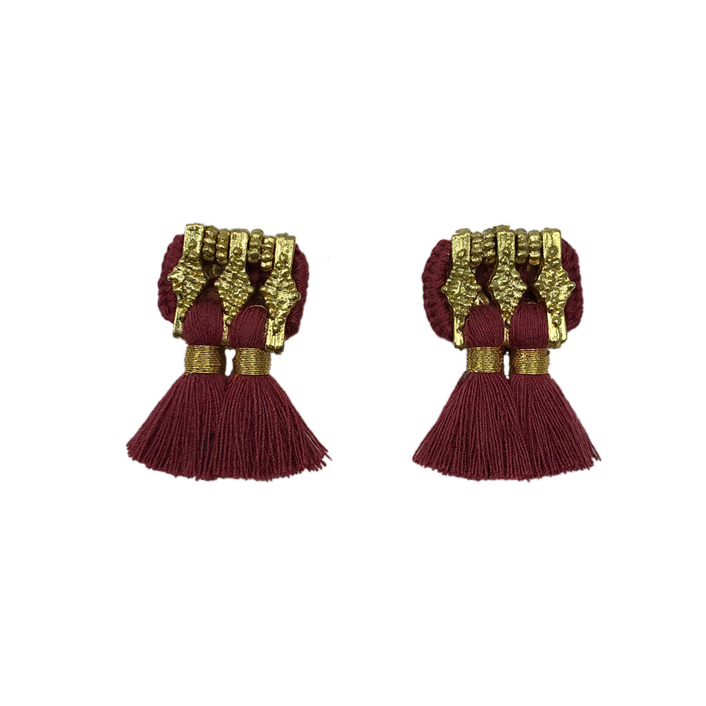 Boho Jhumka Tassel Earrings for Women - Handmade Indian Ethnic Jewelry - Perfect for Festivals, Weddings & Everyday Boho Chic Style