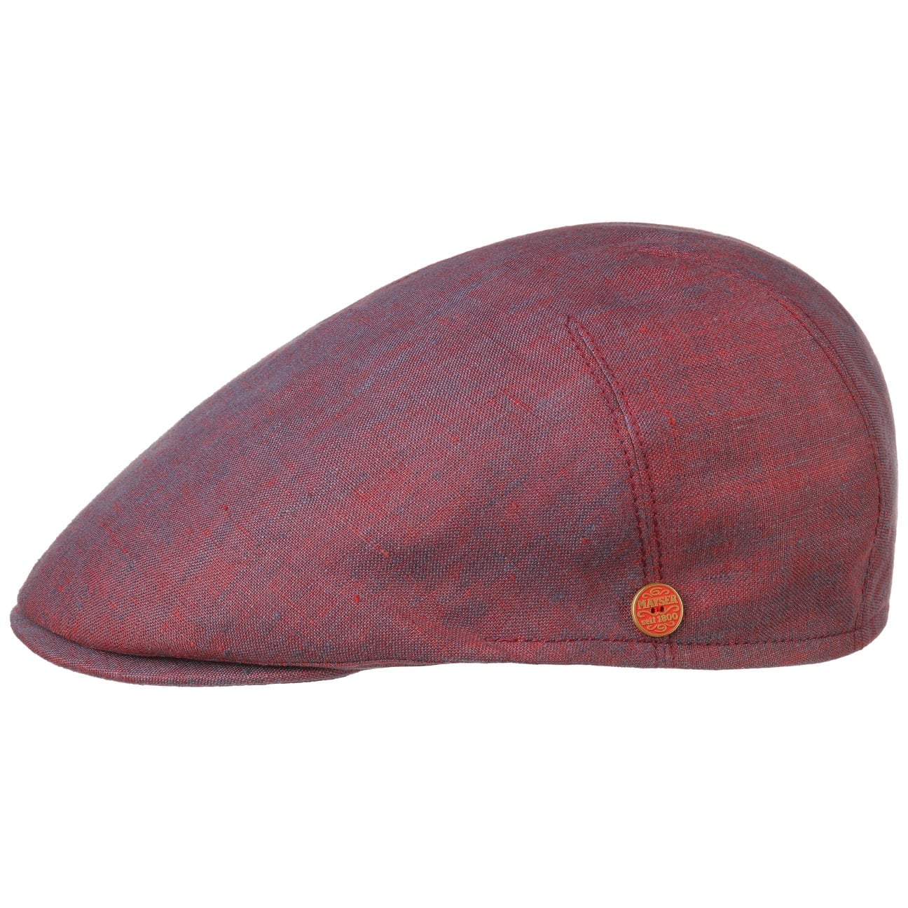 Mayser Sidney Linen Flat Cap for Men - Classic Summer Hat for Outdoor Activities, Travel & Casual Wear