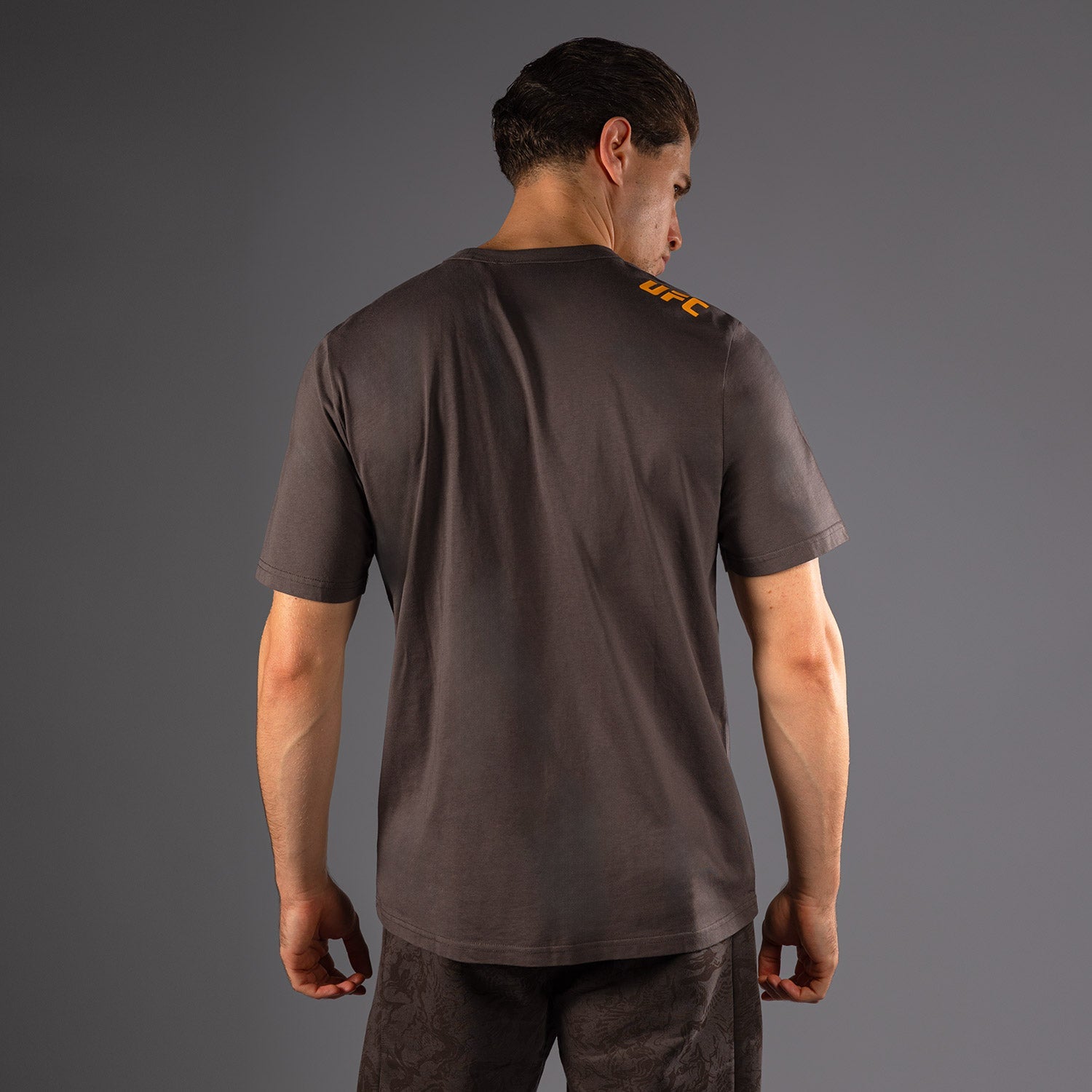 Venum UFC Fusion Fight Week Men's Short Sleeve T-Shirt - Solid Earthen Brown | MMA Training & Casual Wear