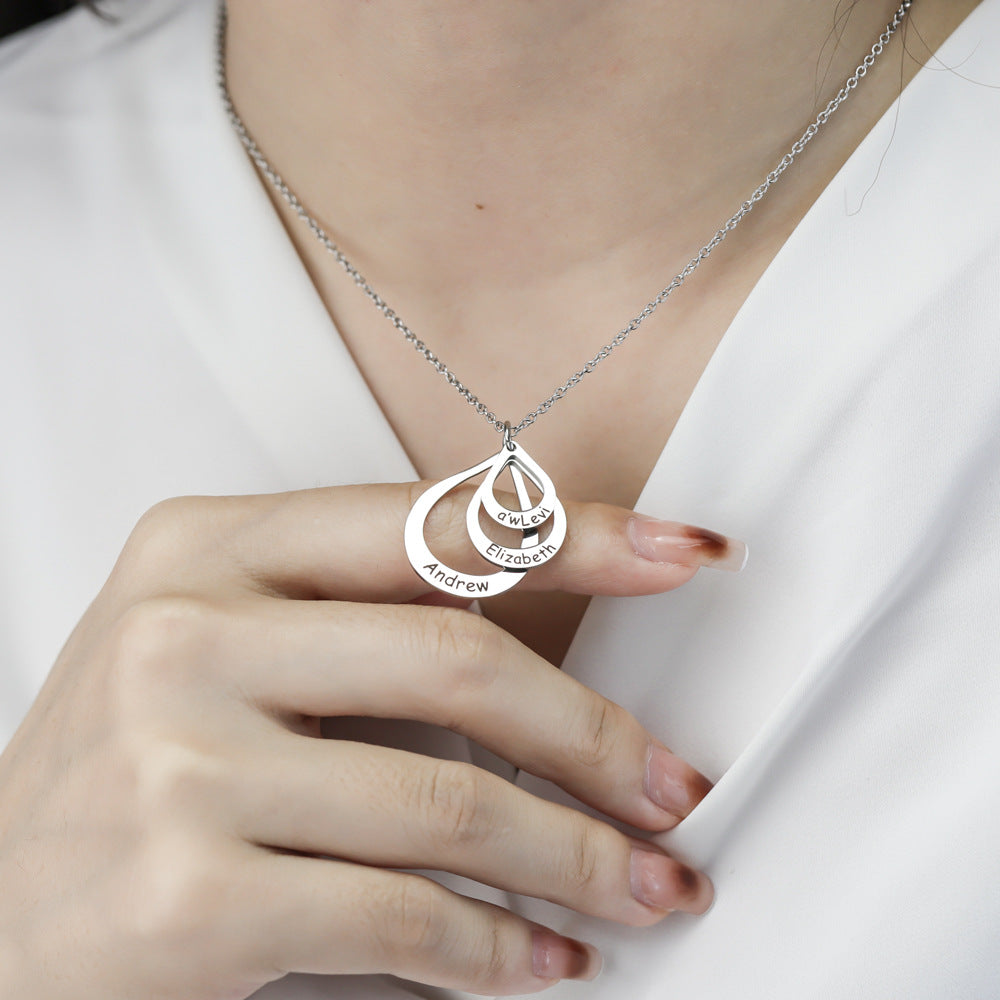 Personalized Rose Gold Name Necklace with Custom Engraving - Perfect for Anniversaries, Birthdays & Gifts | TP041