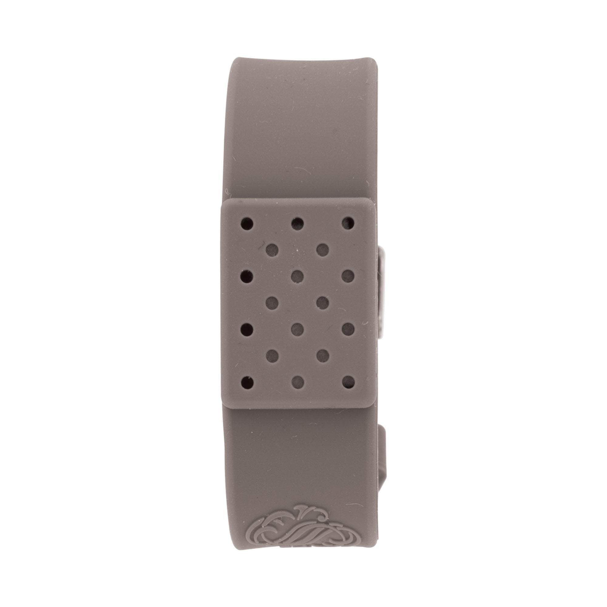 Aromatherapy Essential Oil Diffuser Bracelet for Women & Men - Grey | Stress Relief, Yoga, Meditation, Fitness & Travel Accessory