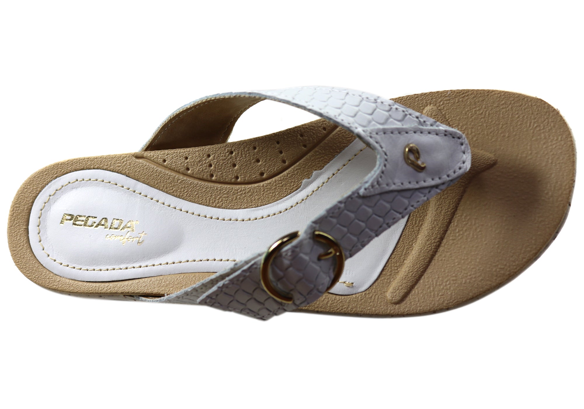 Pegada Explora Women's Comfort Leather Thong Sandals - Made in Brazil - Perfect for Beach, Vacation & Summer Outfits