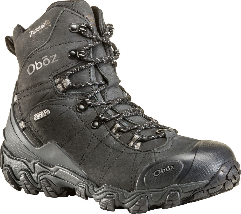 Oboz Bridger 8 Insulated Waterproof Hiking Boots for Men & Women - Winter Snow & Outdoor Adventure Shoes for Trekking, Camping & Cold Weather Activities