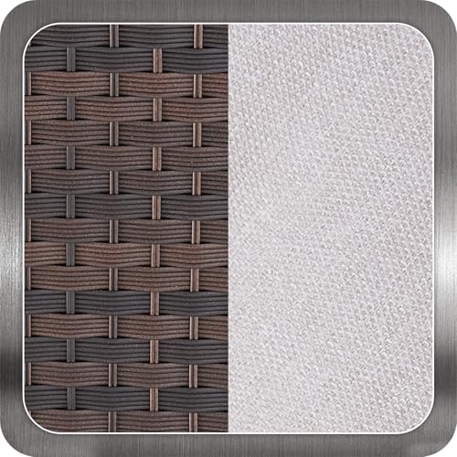 Brown Wicker / Beige Cushion